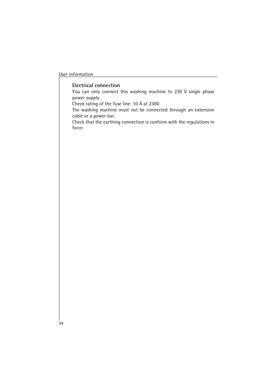 AEG LAVAMAT 4520 User Manual | Page 34 / 36