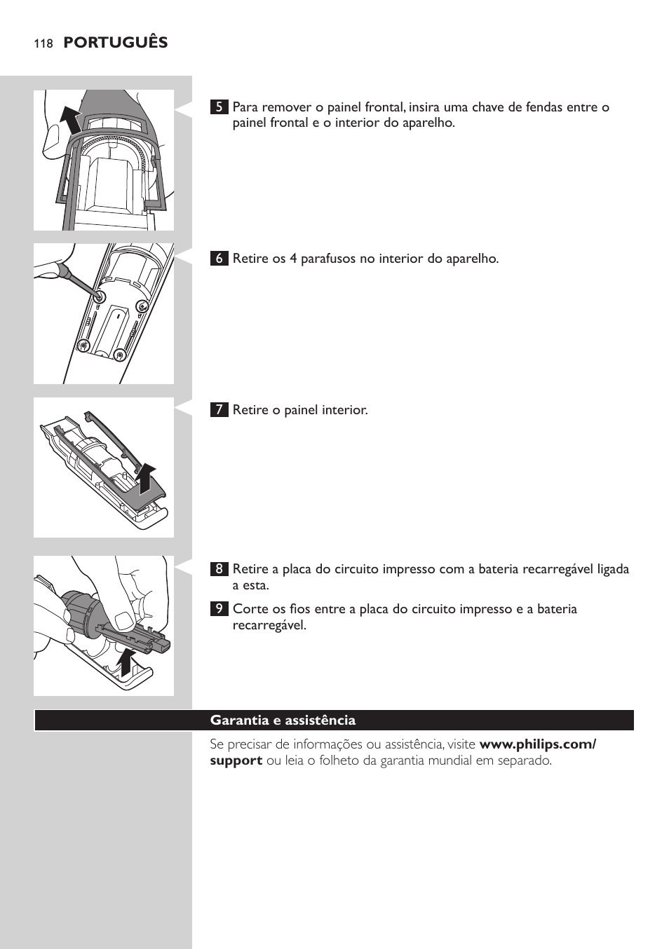 Philips BEARDTRIMMER Series 7000 barbero con sistema de aspiración User Manual | Page 118 / 140