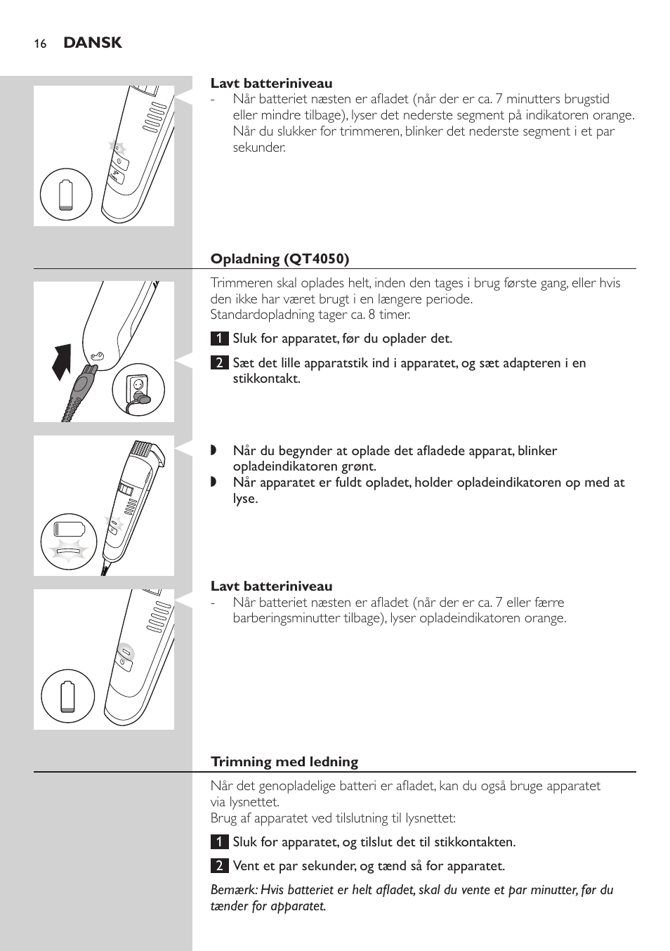 Philips BEARDTRIMMER Series 7000 barbero con sistema de aspiración User Manual | Page 16 / 140