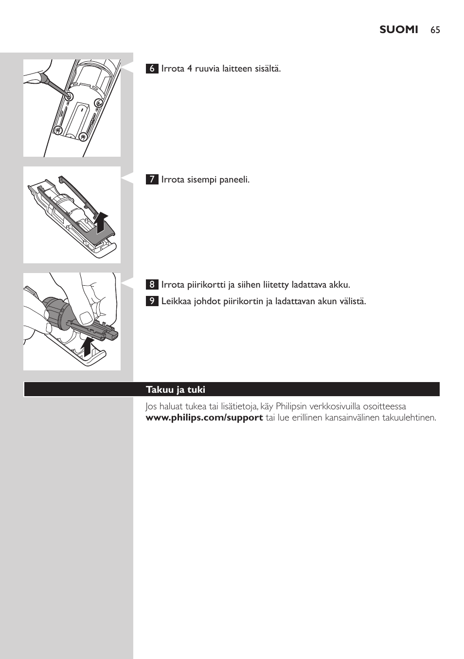 Philips BEARDTRIMMER Series 7000 barbero con sistema de aspiración User Manual | Page 65 / 140