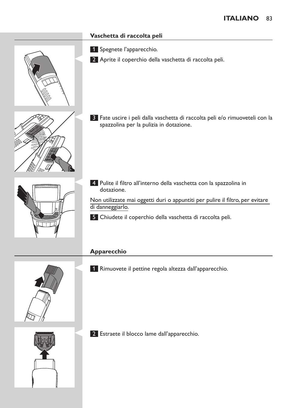 Philips BEARDTRIMMER Series 7000 barbero con sistema de aspiración User Manual | Page 83 / 140