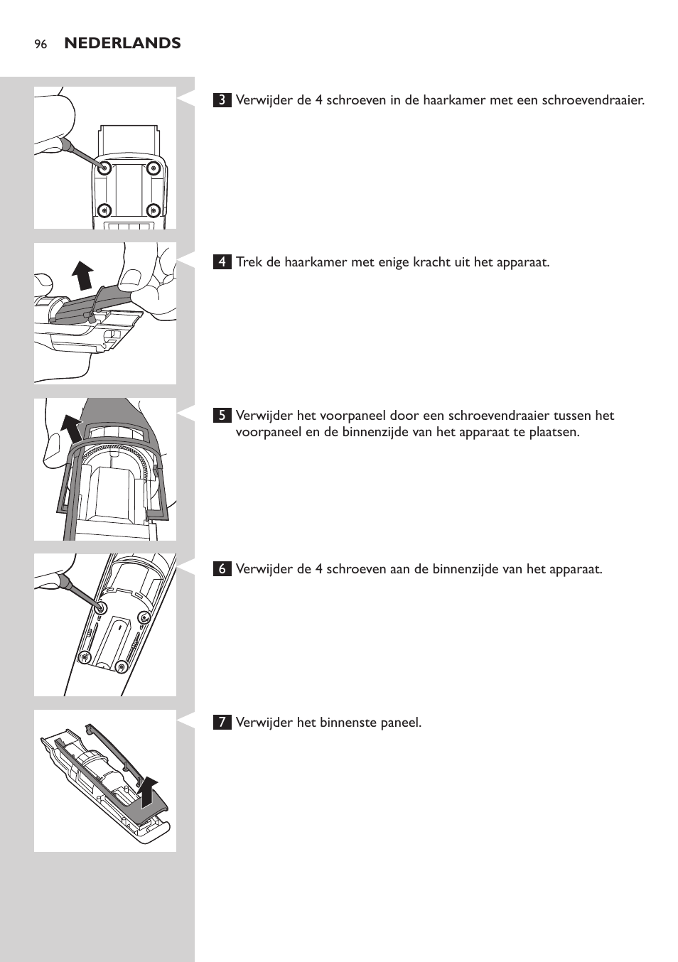 Philips BEARDTRIMMER Series 7000 barbero con sistema de aspiración User Manual | Page 96 / 140