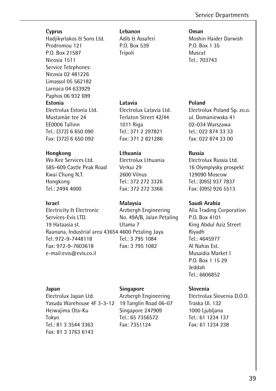 AEG 50800 User Manual | Page 39 / 44