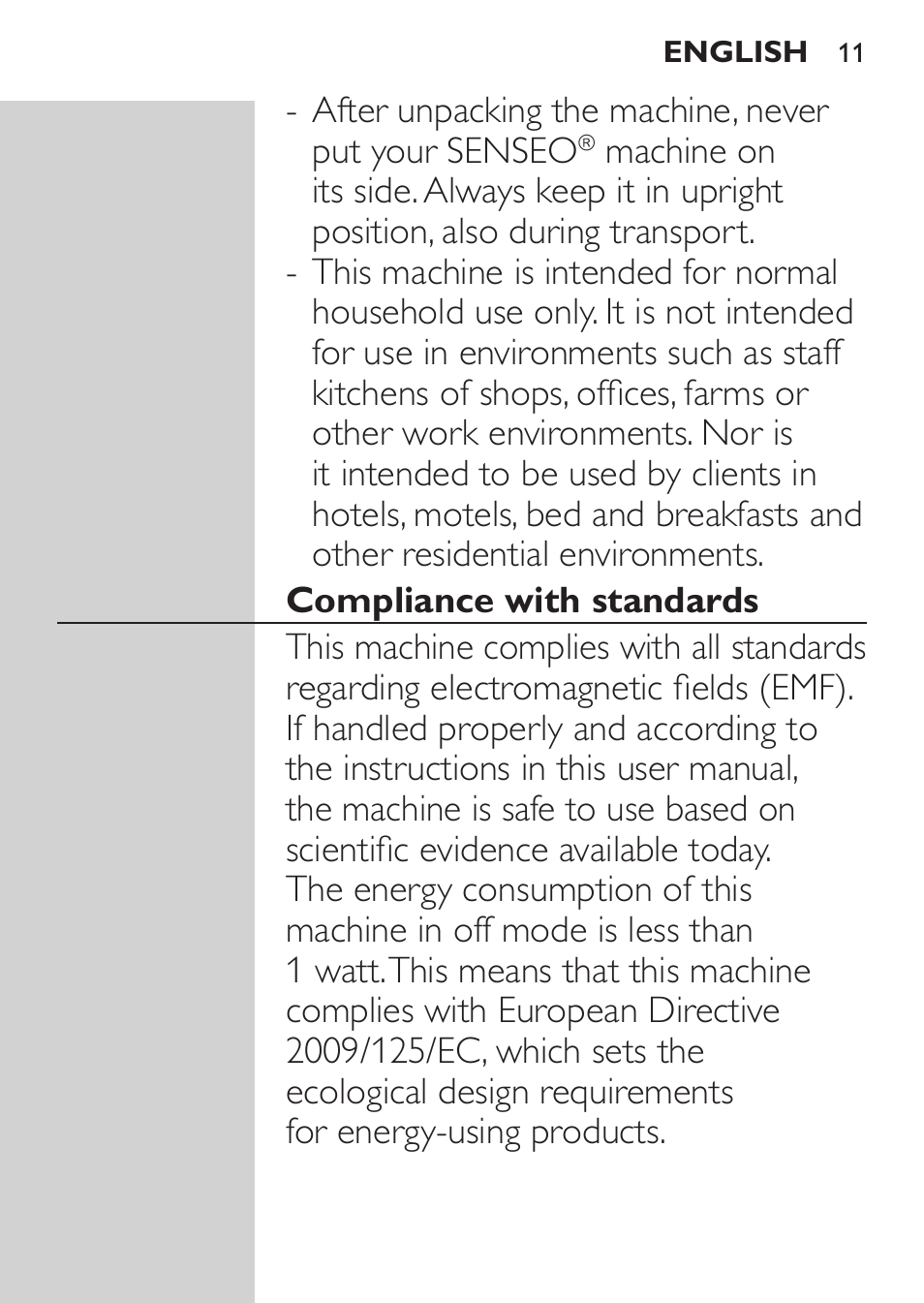 Philips SENSEO® Viva Café Machine à café à dosettes User Manual | Page 11 / 118