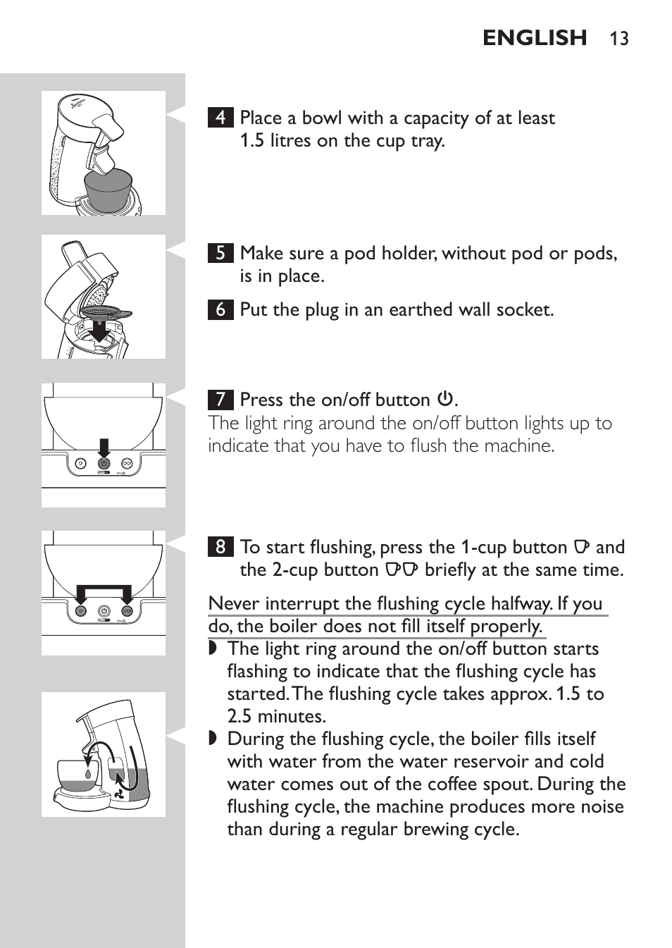 Philips SENSEO® Viva Café Machine à café à dosettes User Manual | Page 13 / 118