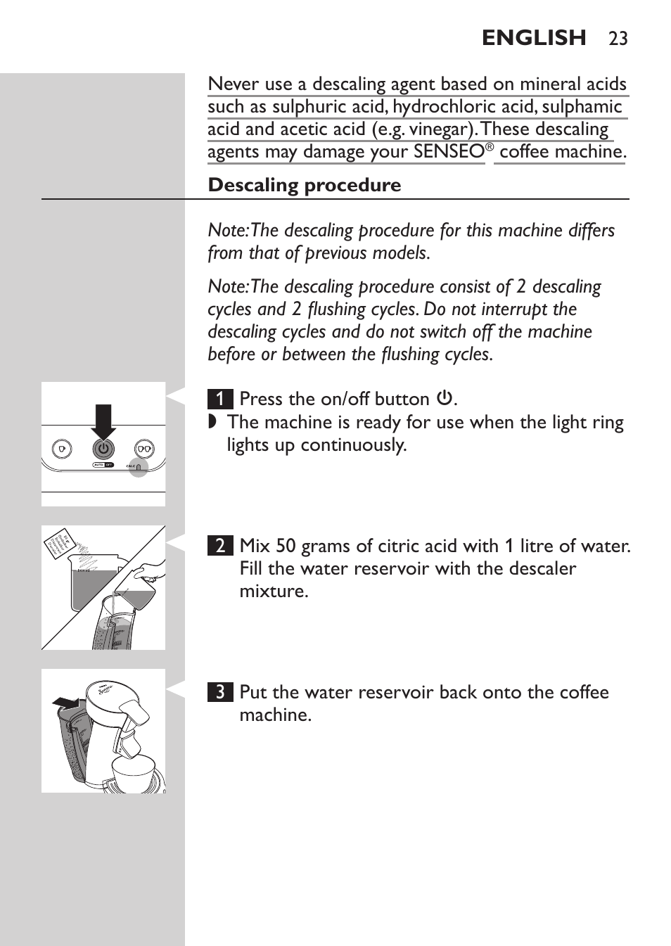 Philips SENSEO® Viva Café Machine à café à dosettes User Manual | Page 23 / 118