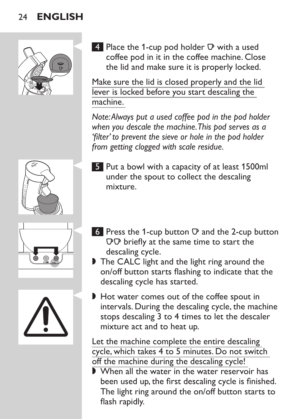 Philips SENSEO® Viva Café Machine à café à dosettes User Manual | Page 24 / 118