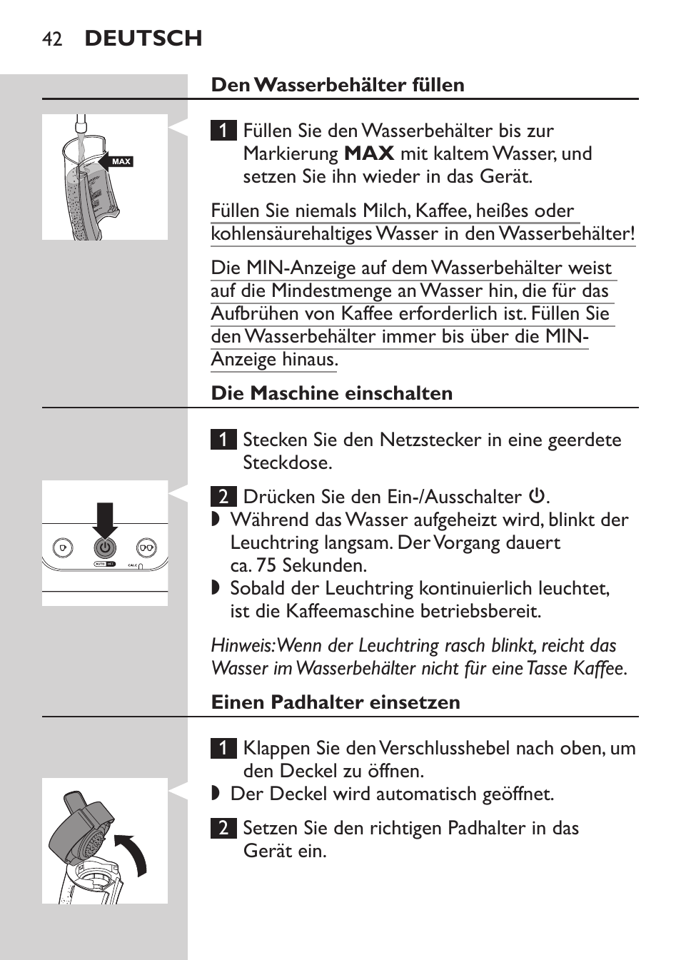 Philips SENSEO® Viva Café Machine à café à dosettes User Manual | Page 42 / 118