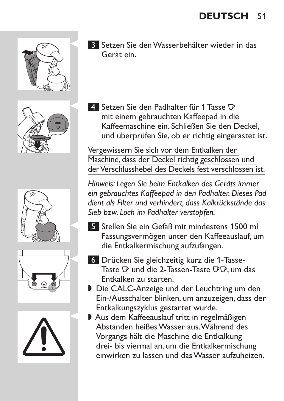 Philips SENSEO® Viva Café Machine à café à dosettes User Manual | Page 51 / 118