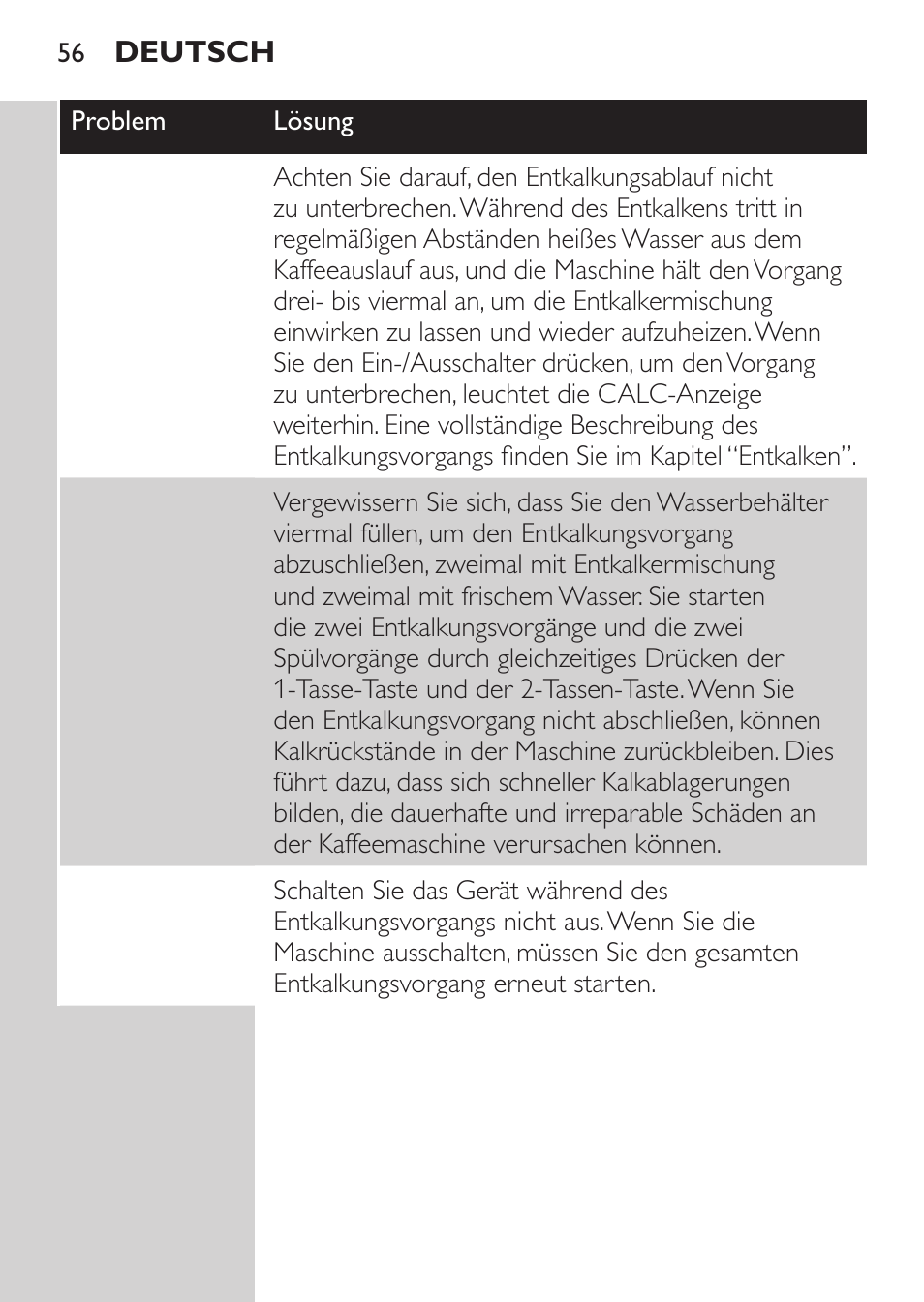 Philips SENSEO® Viva Café Machine à café à dosettes User Manual | Page 56 / 118