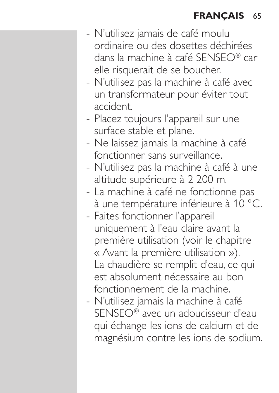 Philips SENSEO® Viva Café Machine à café à dosettes User Manual | Page 65 / 118
