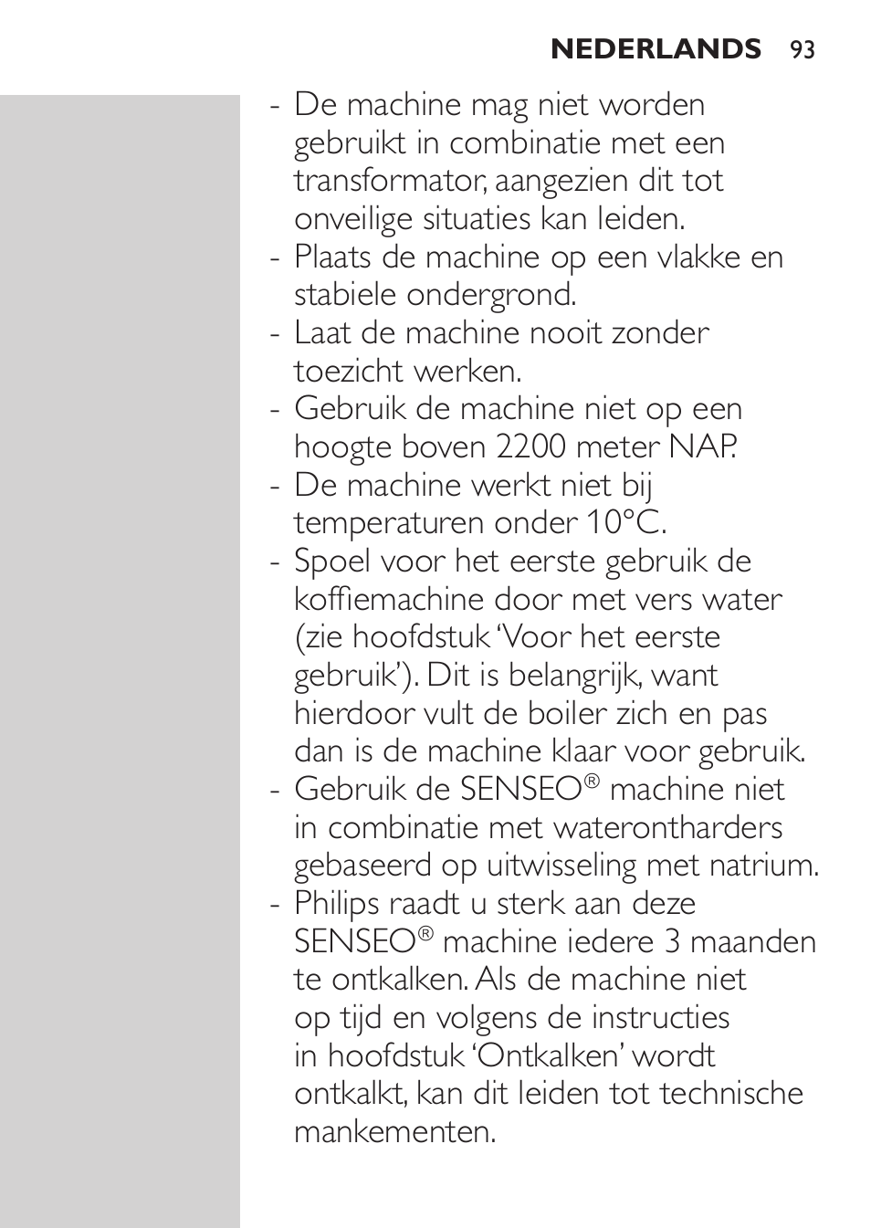 Philips SENSEO® Viva Café Machine à café à dosettes User Manual | Page 93 / 118