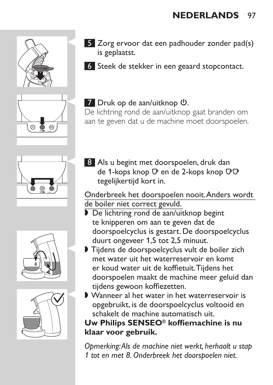 Philips SENSEO® Viva Café Machine à café à dosettes User Manual | Page 97 / 118