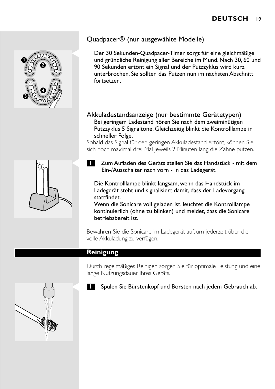 Philips Essence Brosse à dents Sonicare avec batterie User Manual | Page 19 / 84