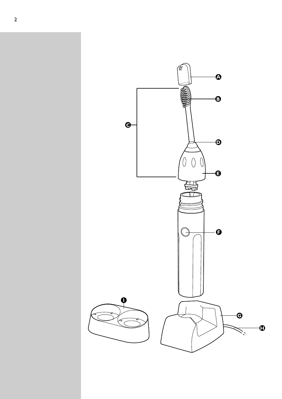 Philips Essence Brosse à dents Sonicare avec batterie User Manual | Page 2 / 84