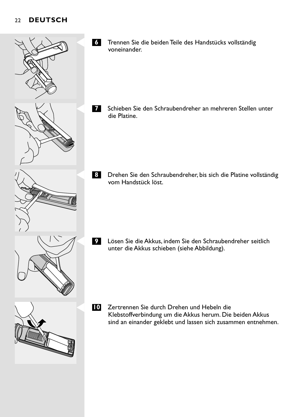 Philips Essence Brosse à dents Sonicare avec batterie User Manual | Page 22 / 84