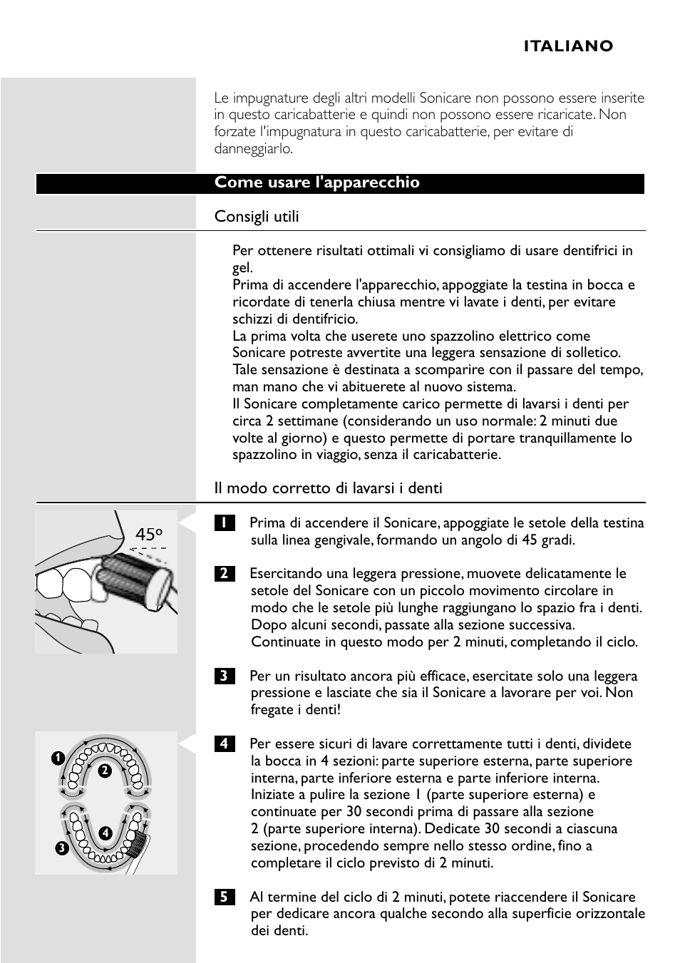 Philips Essence Brosse à dents Sonicare avec batterie User Manual | Page 57 / 84