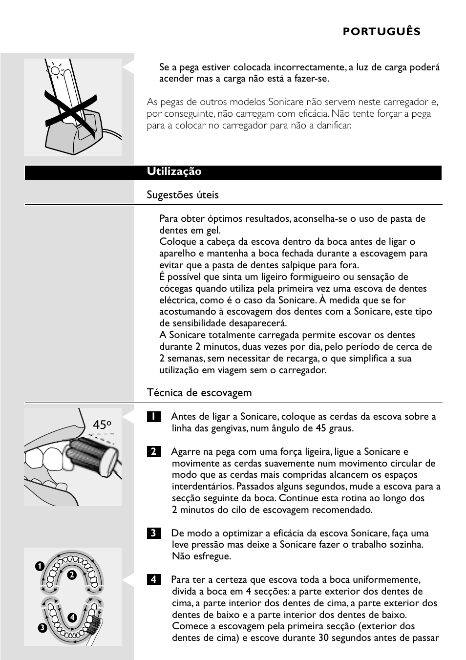 Philips Essence Brosse à dents Sonicare avec batterie User Manual | Page 67 / 84