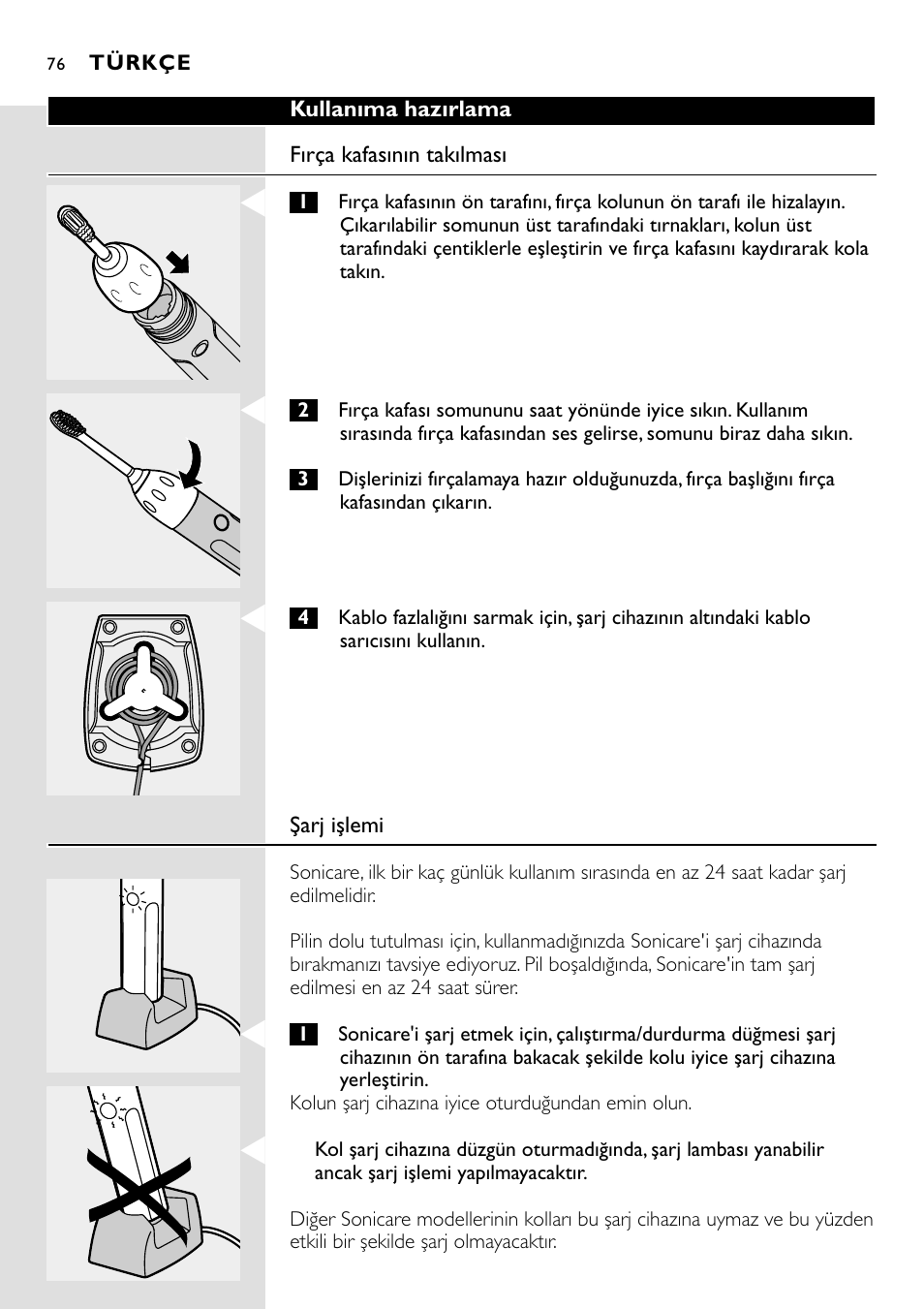 Philips Essence Brosse à dents Sonicare avec batterie User Manual | Page 76 / 84