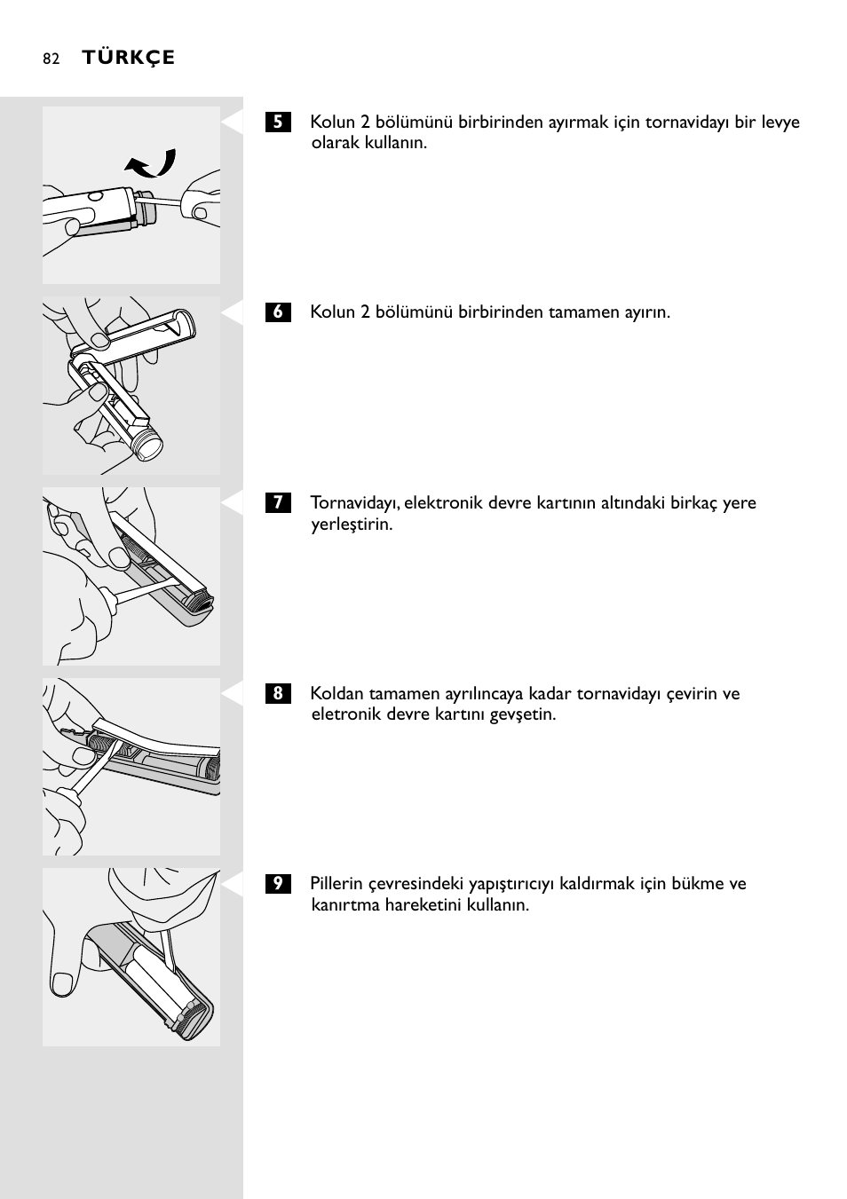 Philips Essence Brosse à dents Sonicare avec batterie User Manual | Page 82 / 84