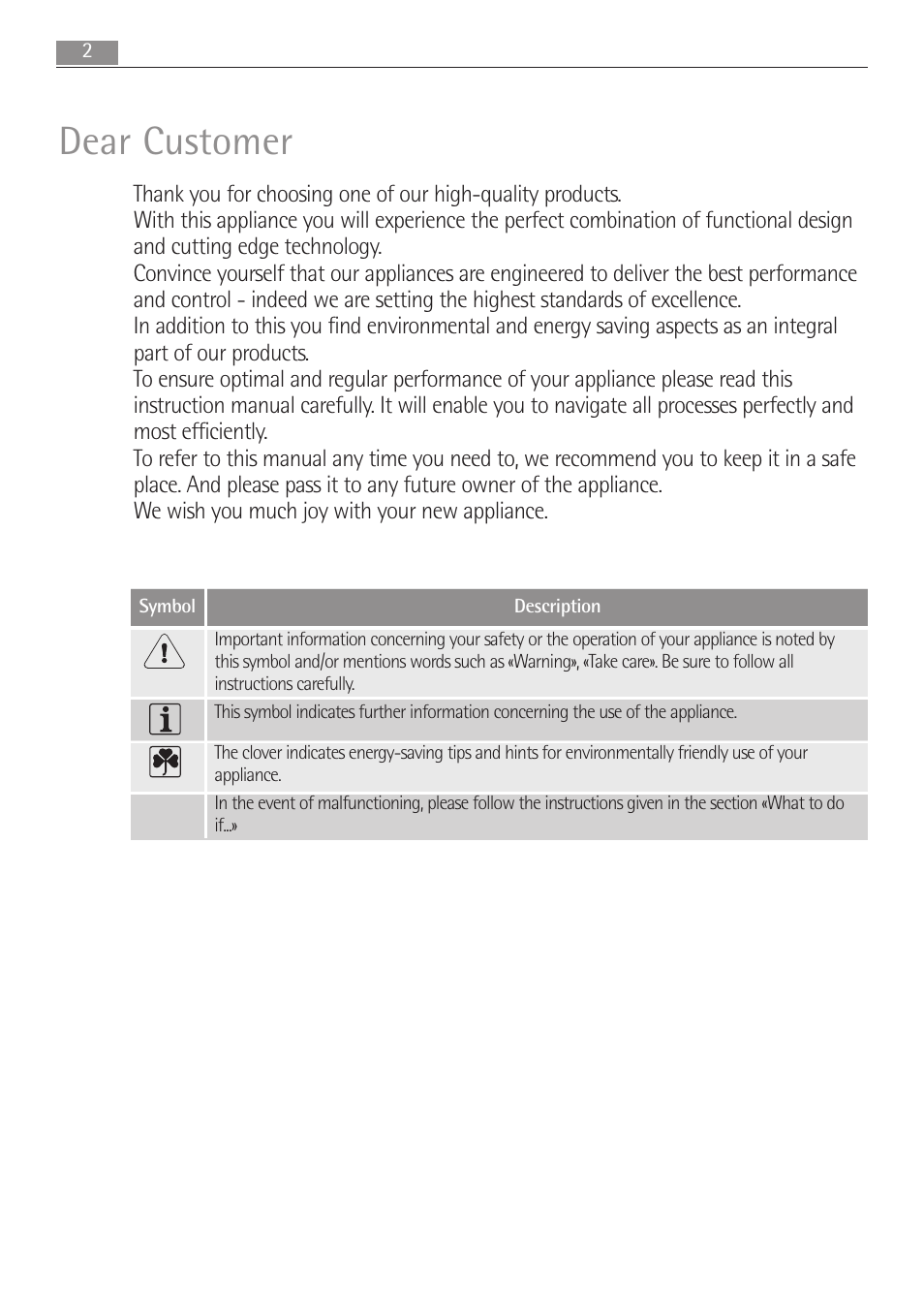 Dear customer | AEG MCD2662E User Manual | Page 2 / 44