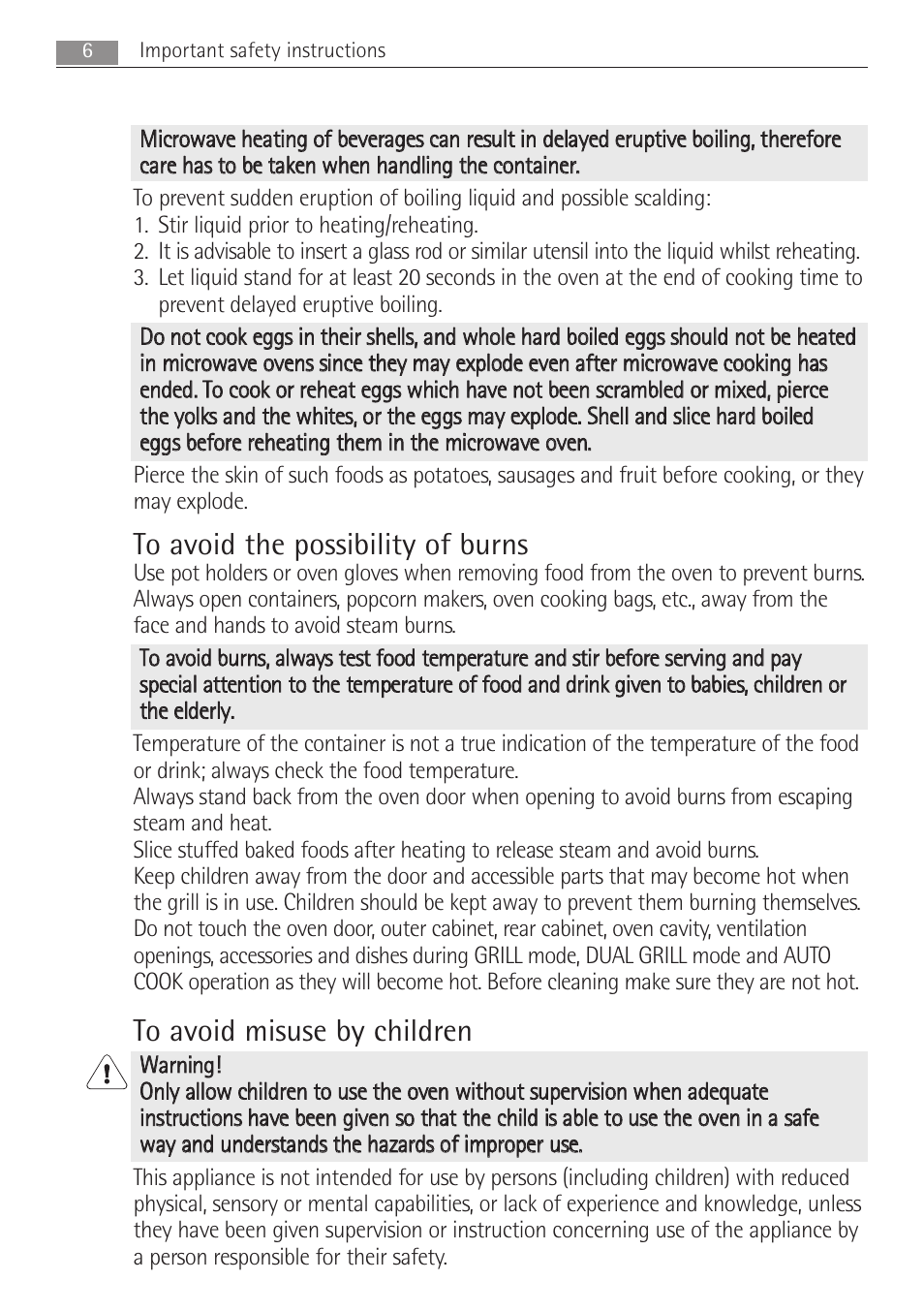 AEG MCD2662E User Manual | Page 6 / 44