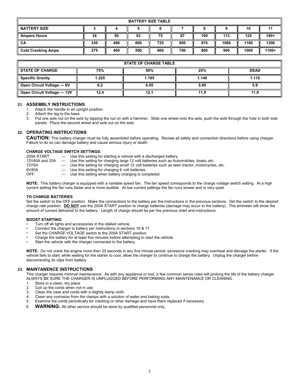 Associated Equipment W2224 User Manual | Page 3 / 13