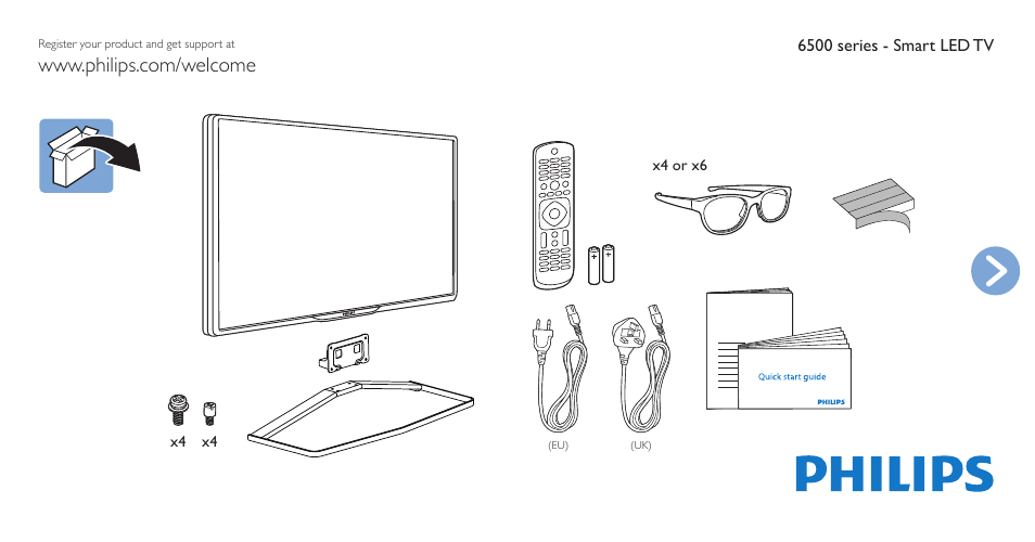 Philips 6000 series Téléviseur LED plat Full HD User Manual | 12 pages