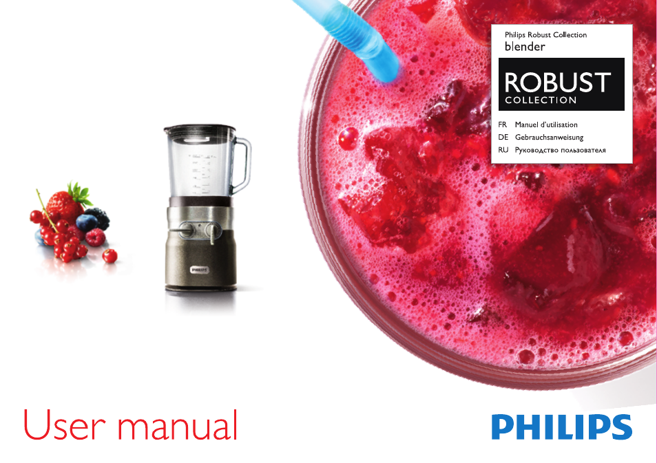 Philips Robust Collection Blender User Manual | 32 pages
