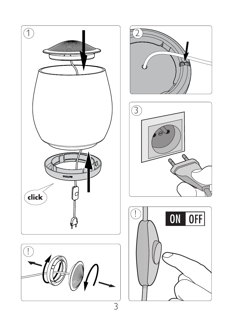 Philips myLiving Lampe à poser User Manual | Page 3 / 4