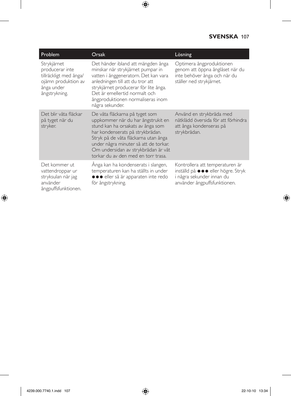 Philips Centrale vapeur haute pression User Manual | Page 107 / 120