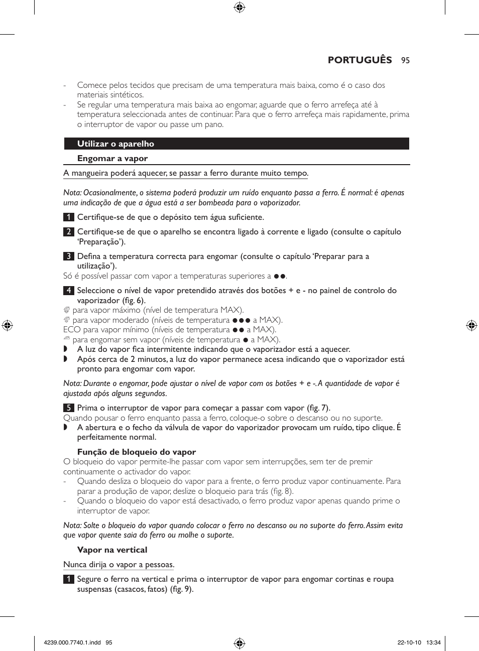 Philips Centrale vapeur haute pression User Manual | Page 95 / 120