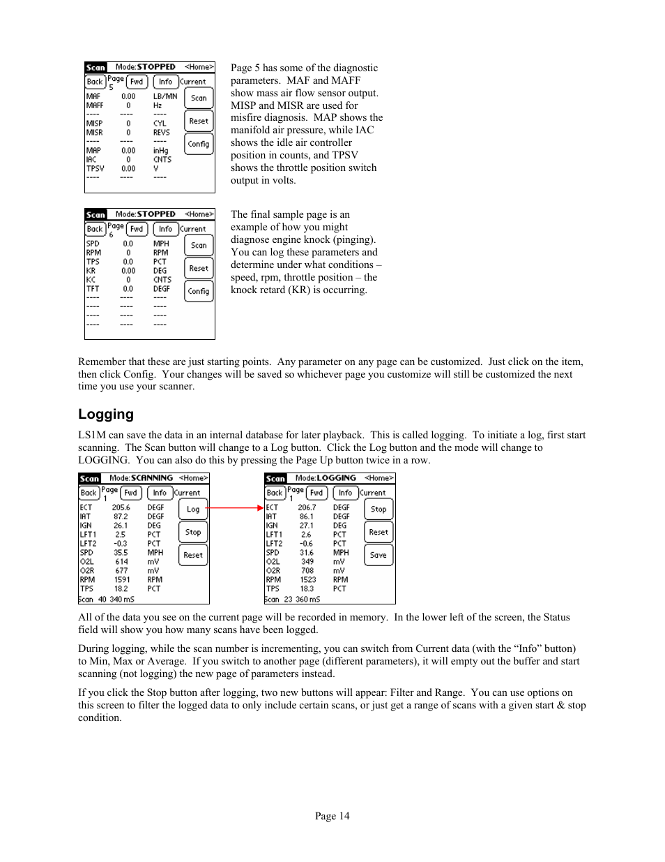 Logging | Associated Equipment GM L36 User Manual | Page 14 / 28