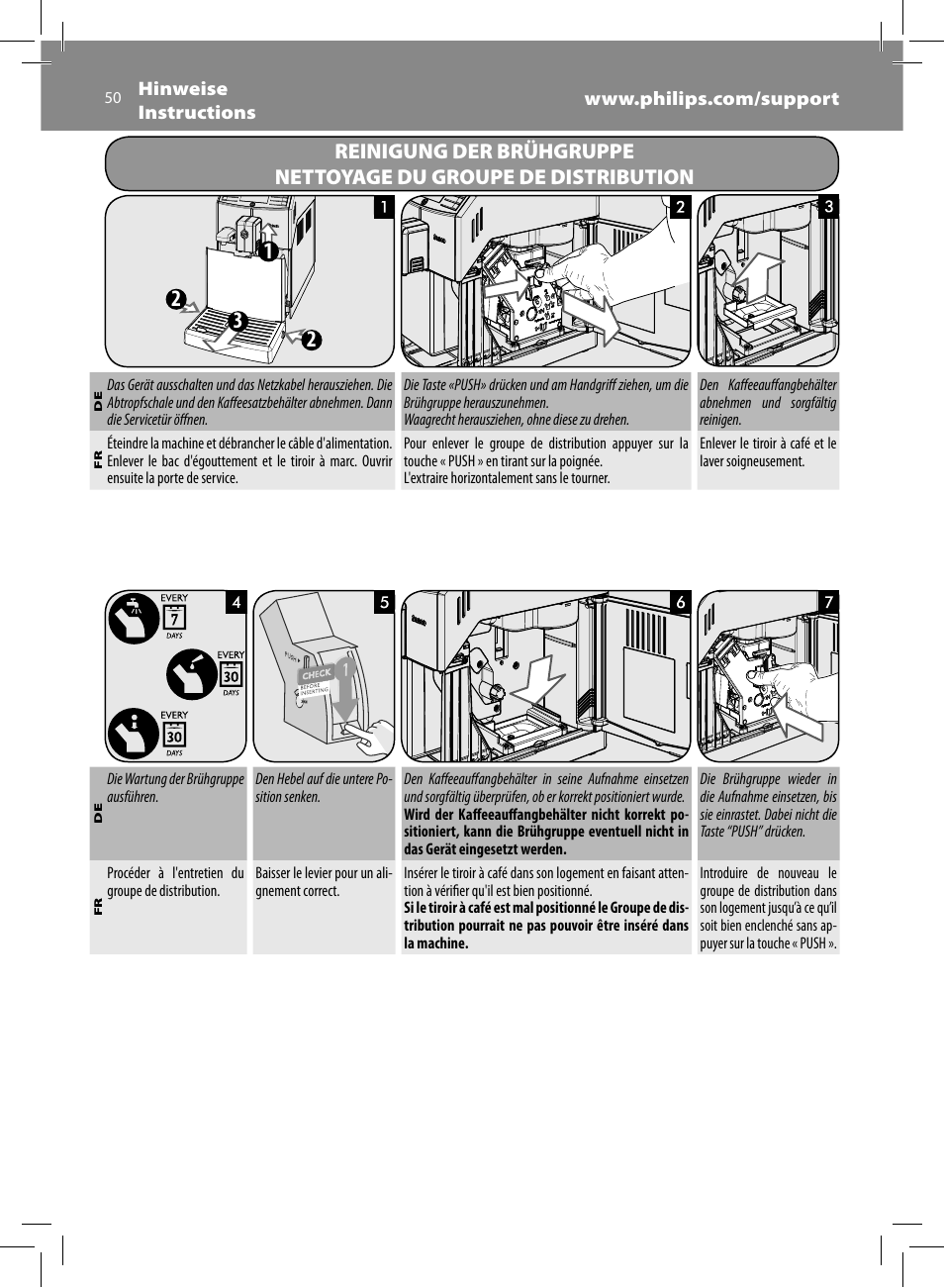 Philips Saeco Minuto Machine espresso Super Automatique User Manual | Page 50 / 84