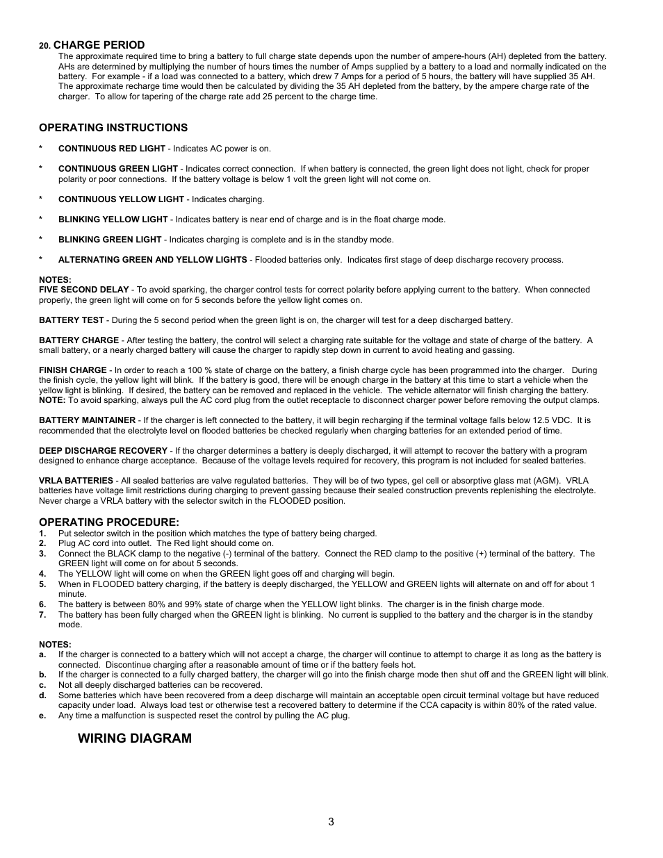 Wiring diagram | Associated Equipment 9410 User Manual | Page 3 / 5