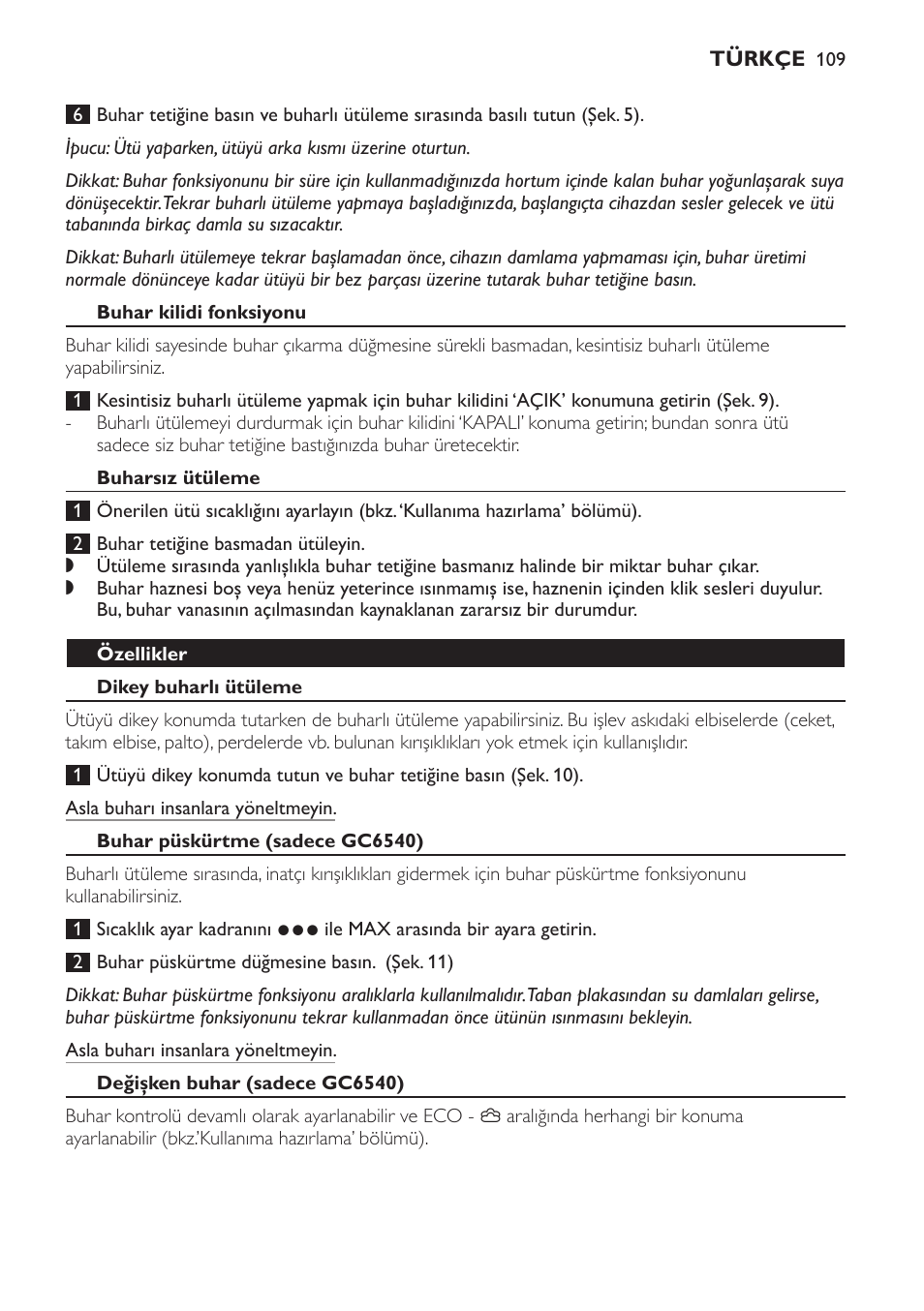 Philips Centrale vapeur haute pression User Manual | Page 109 / 116