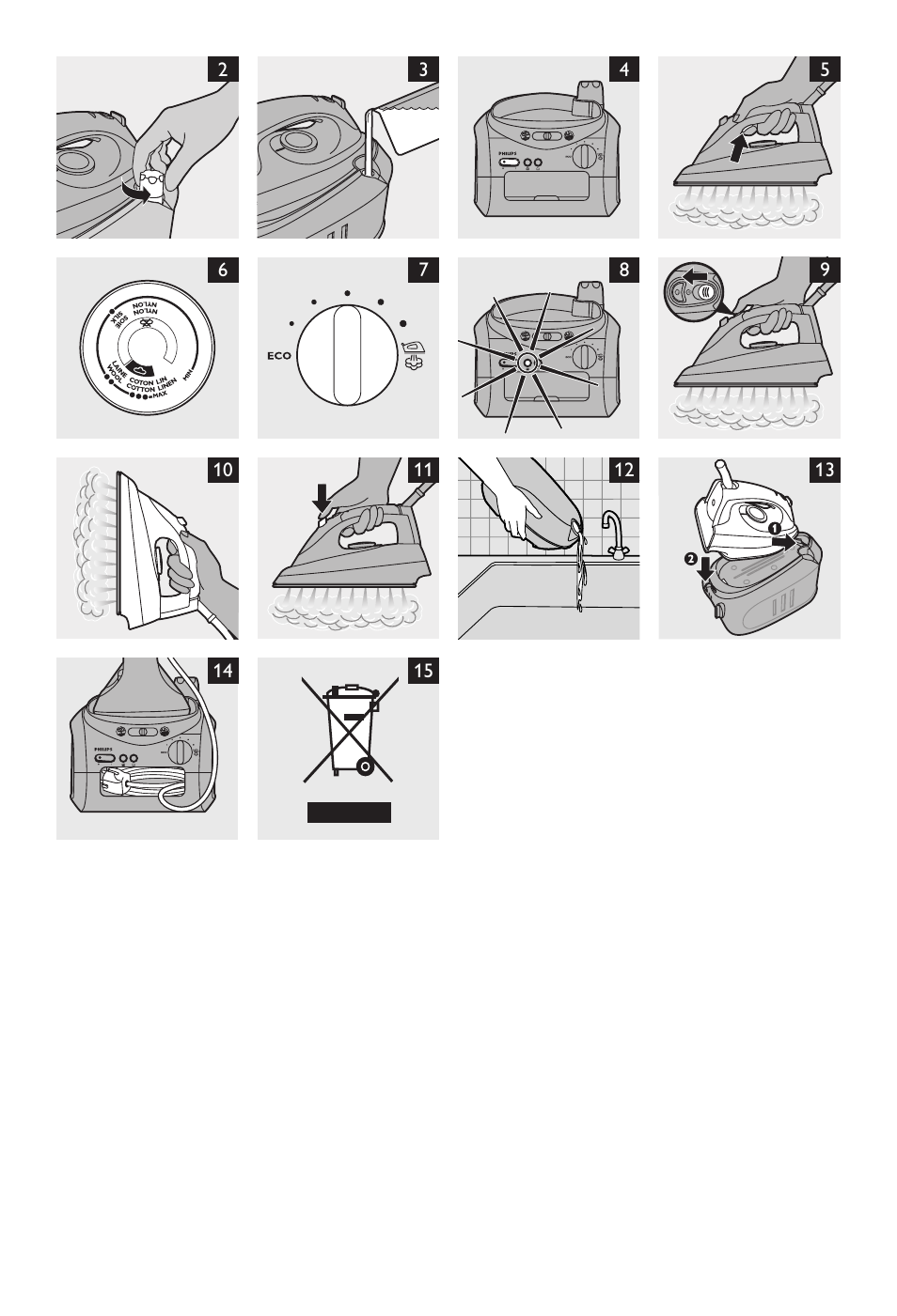 Philips Centrale vapeur haute pression User Manual | Page 114 / 116