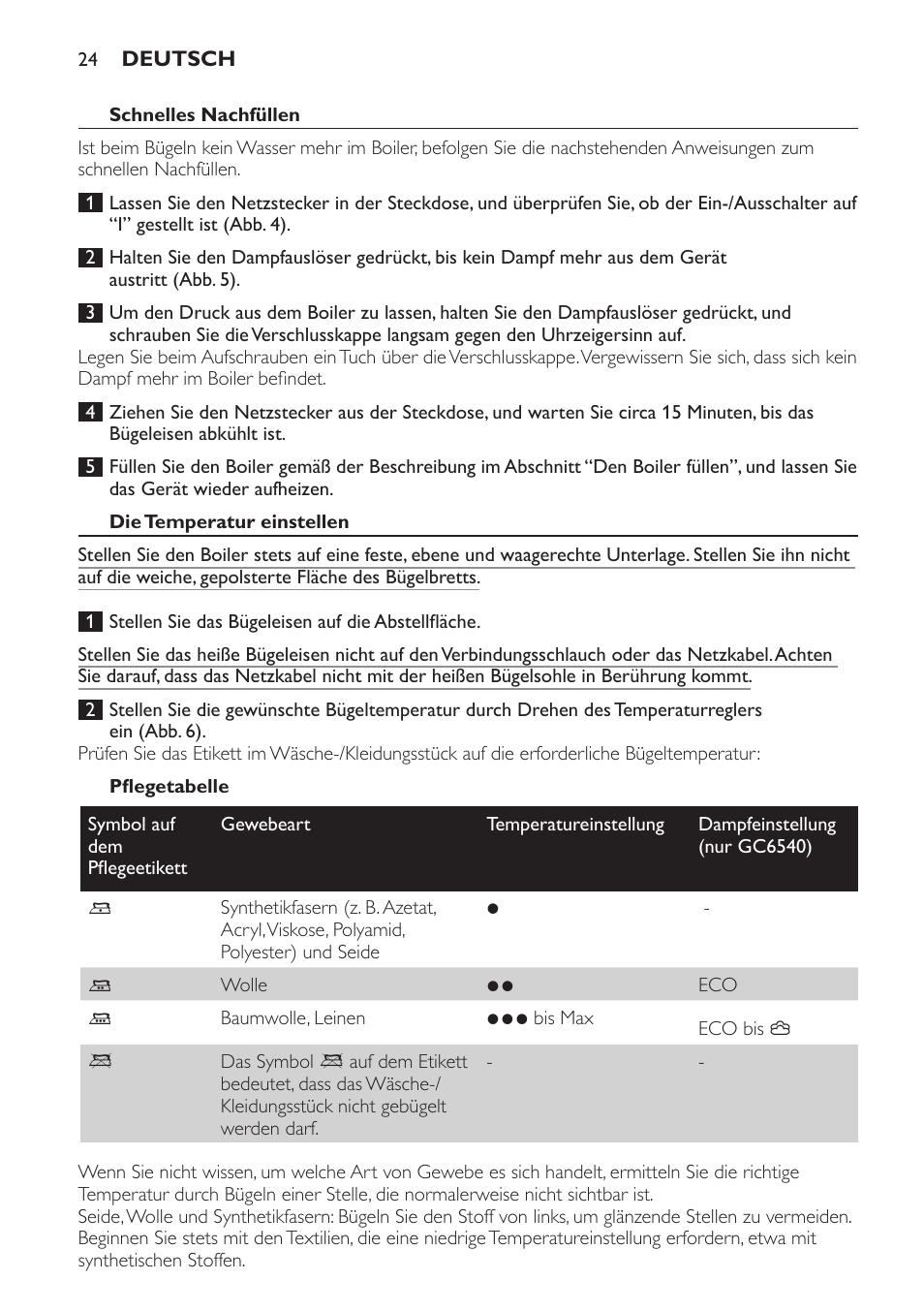 Philips Centrale vapeur haute pression User Manual | Page 24 / 116