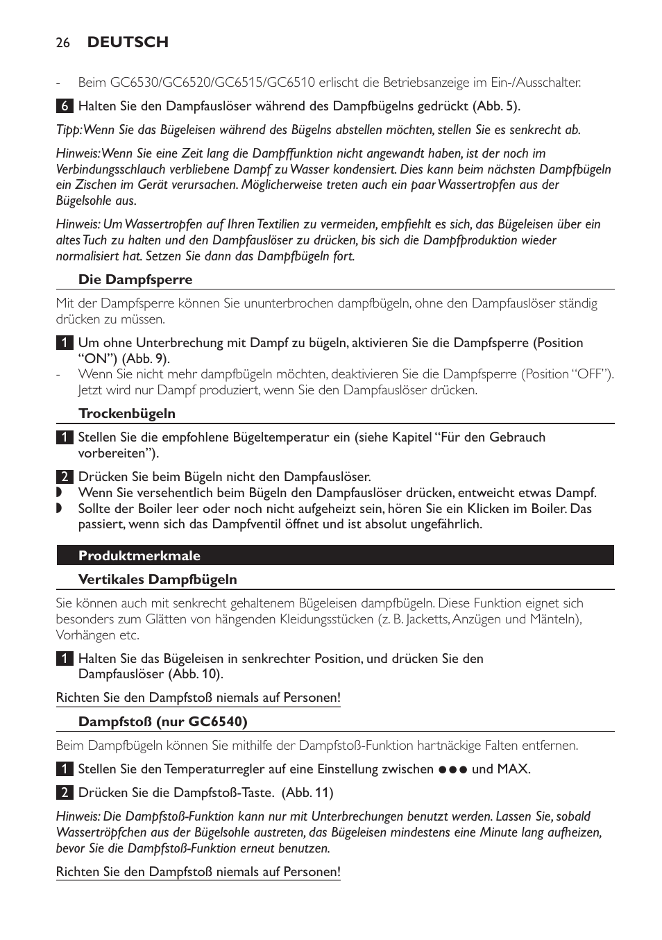 Philips Centrale vapeur haute pression User Manual | Page 26 / 116