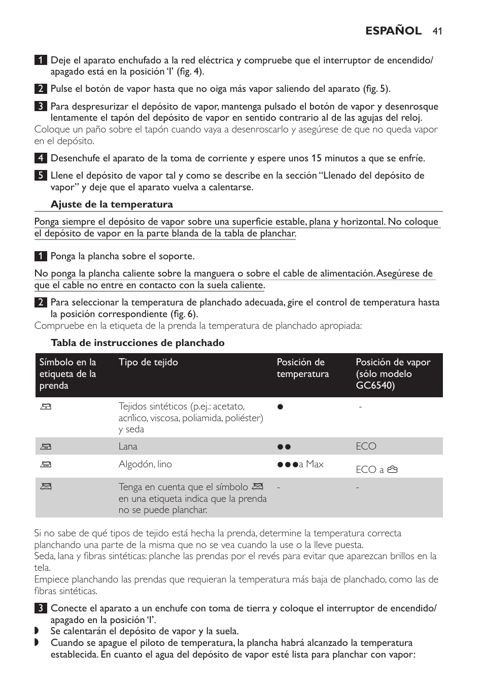 Philips Centrale vapeur haute pression User Manual | Page 41 / 116