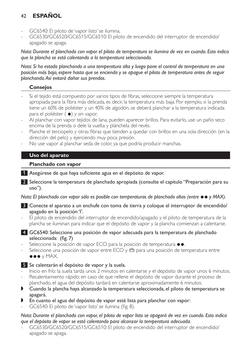 Philips Centrale vapeur haute pression User Manual | Page 42 / 116