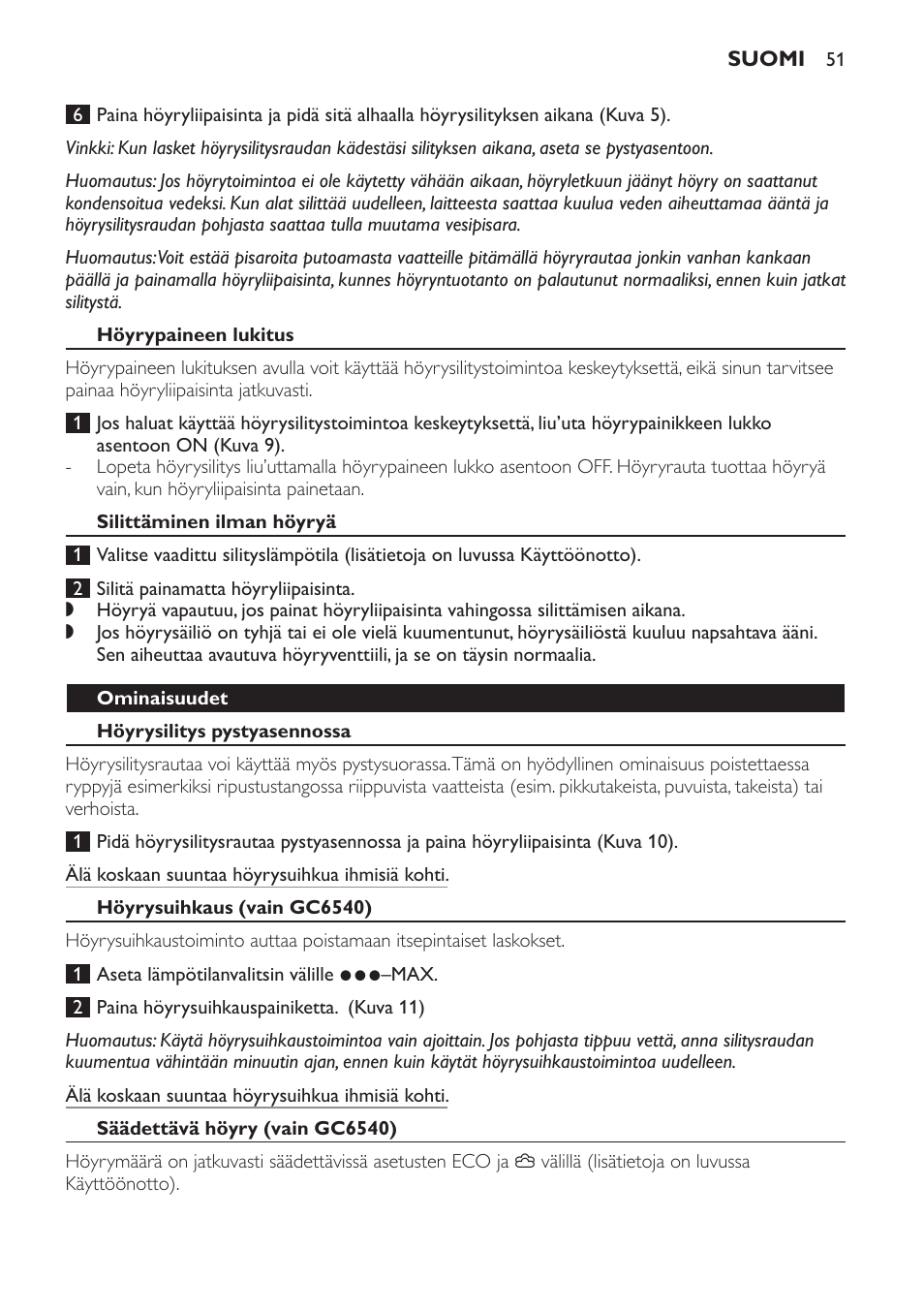 Philips Centrale vapeur haute pression User Manual | Page 51 / 116