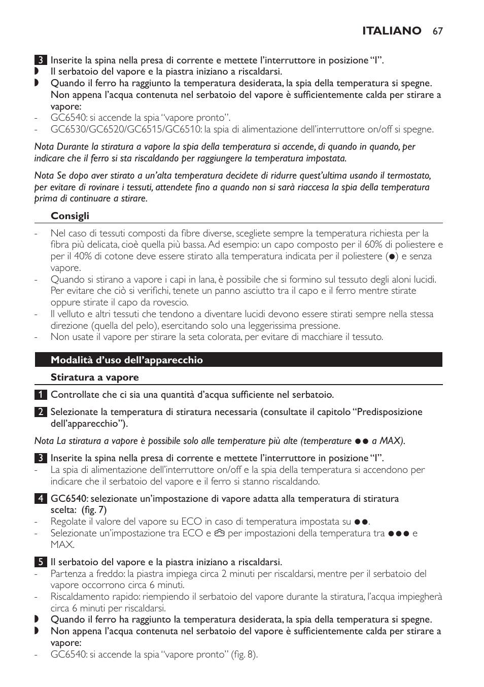 Philips Centrale vapeur haute pression User Manual | Page 67 / 116