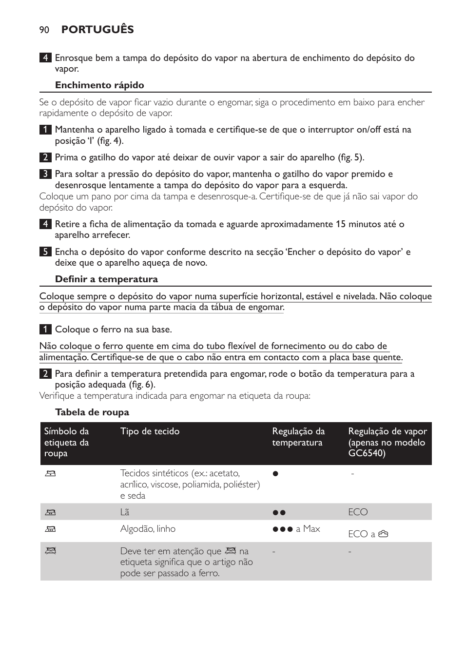 Philips Centrale vapeur haute pression User Manual | Page 90 / 116