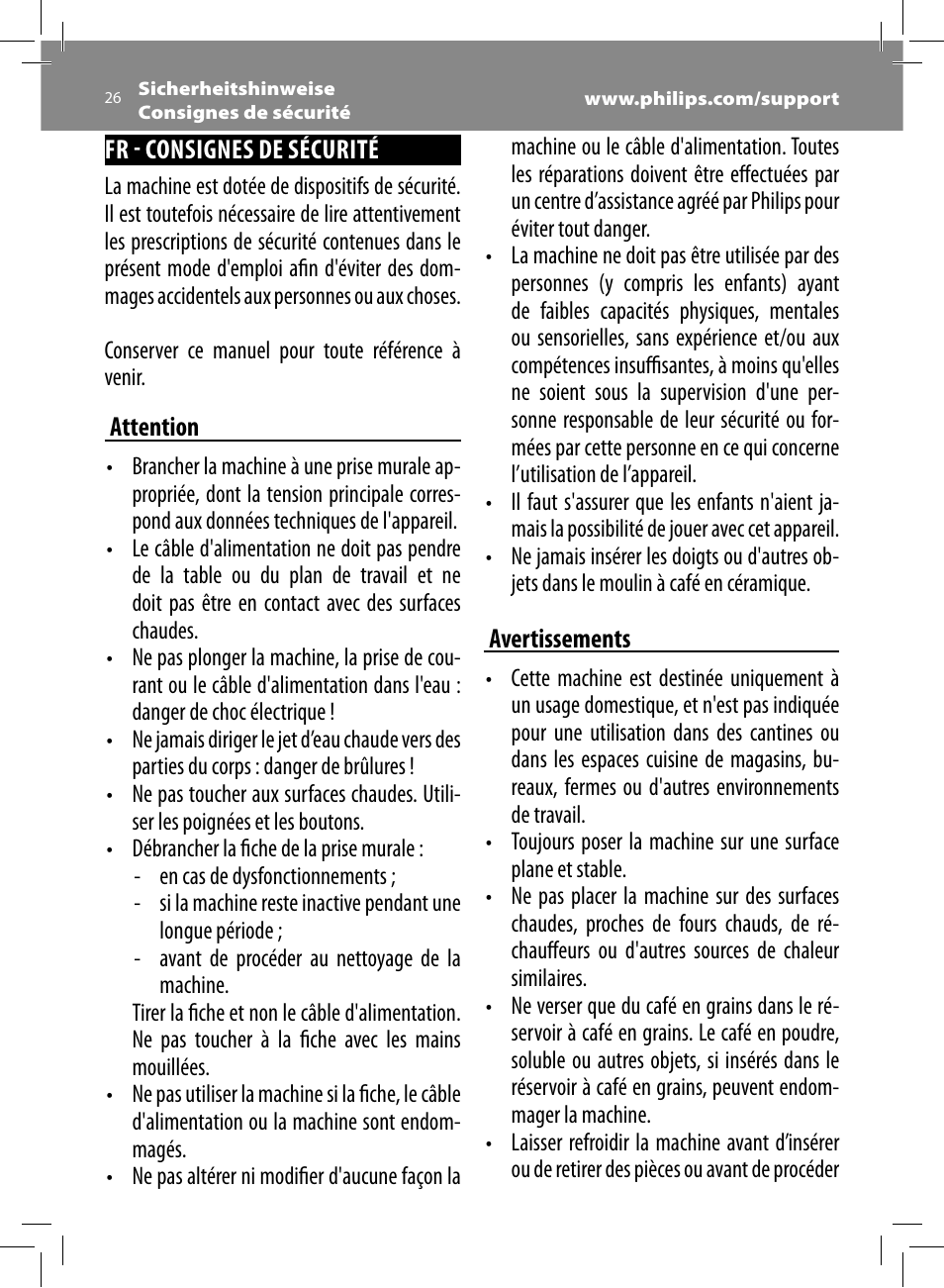 Philips Saeco Moltio Machine espresso Super Automatique User Manual | Page 26 / 60