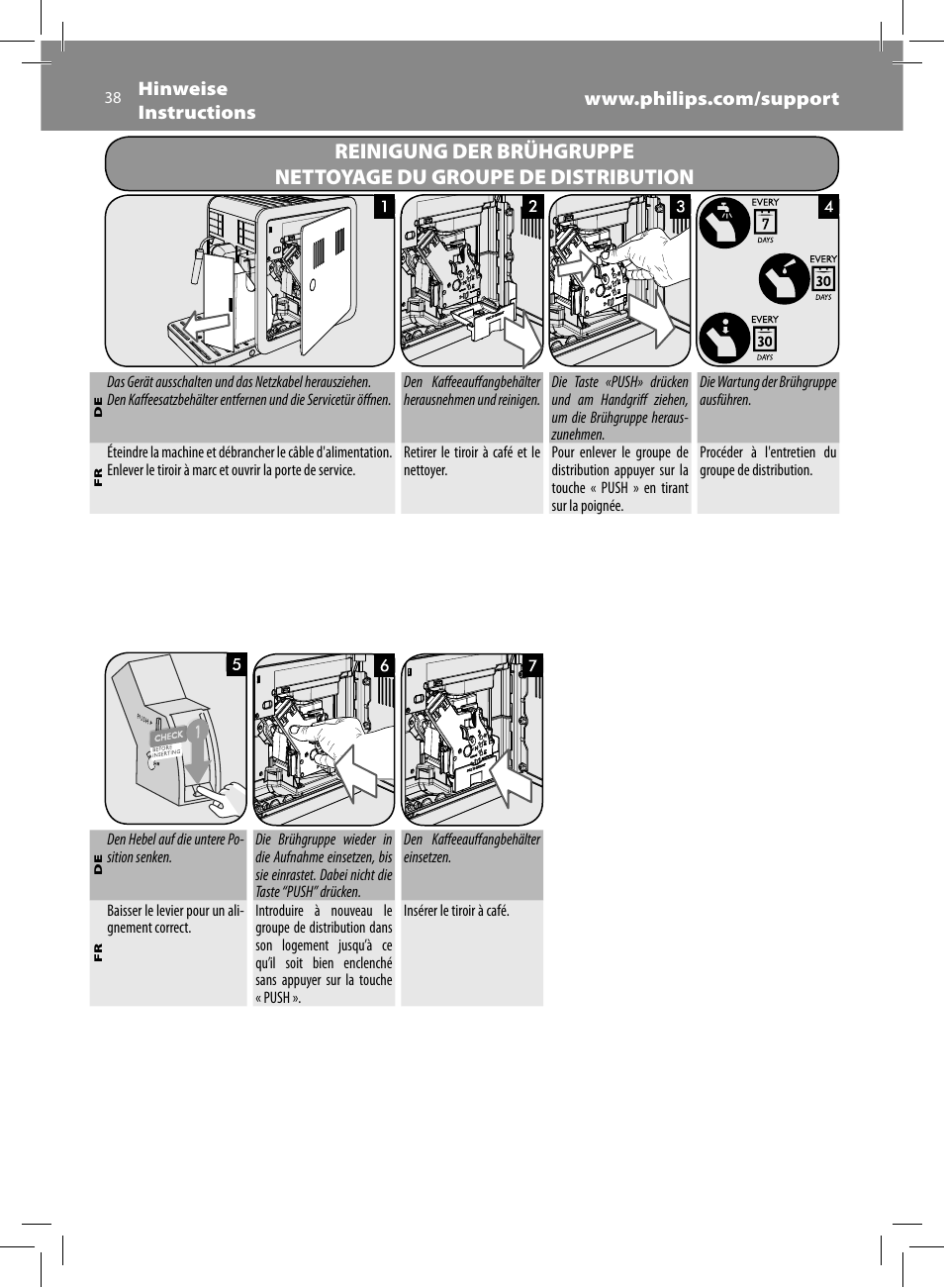 Philips Saeco Moltio Machine espresso Super Automatique User Manual | Page 38 / 60