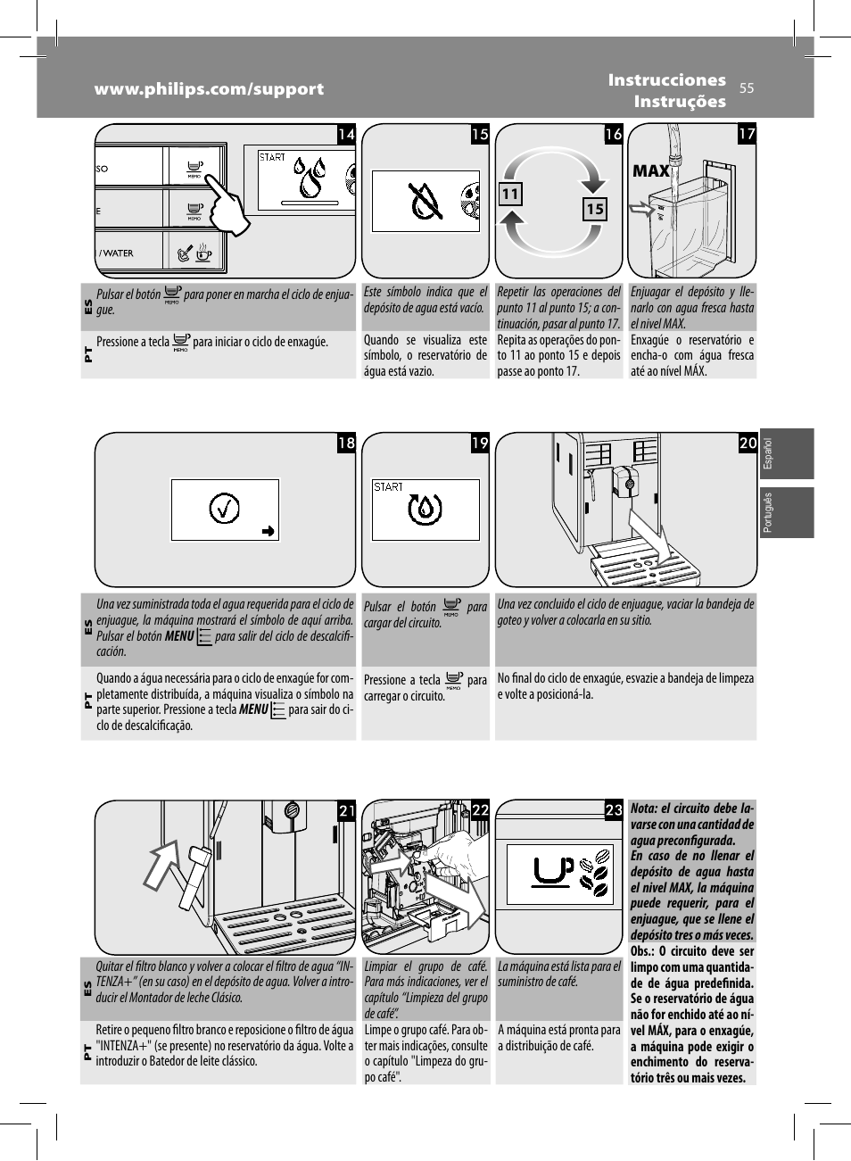 Philips Saeco Moltio Machine espresso Super Automatique User Manual | Page 55 / 60