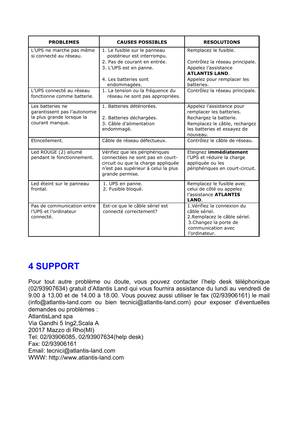 4 support | Atlantis A03-P625 User Manual | Page 17 / 17