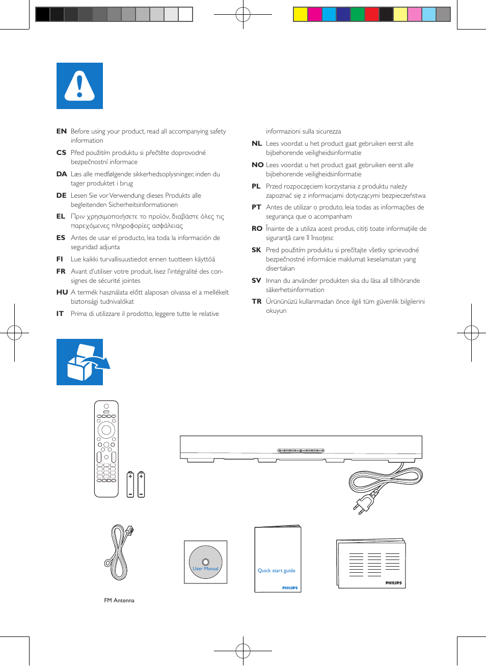 Philips Home Cinéma TV Sound Blu-ray User Manual | Page 2 / 12