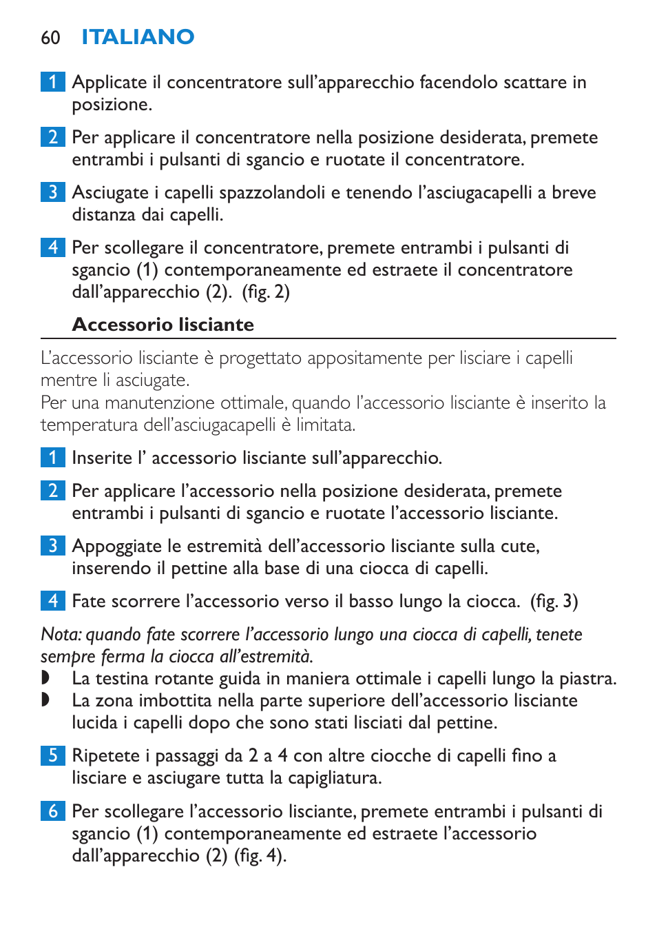 Accessorio lisciante | Philips SalonDry 'n Straight Sèche-cheveux User Manual | Page 60 / 104